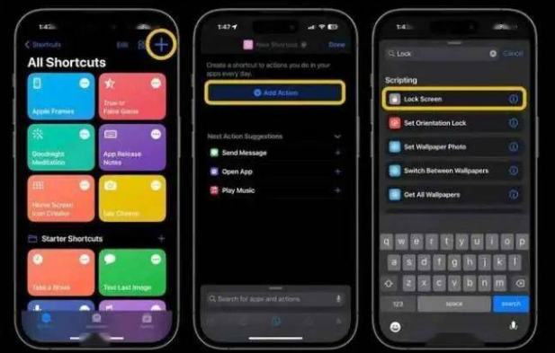 千家镇苹果14锁屏维修店分享iPhone14升级iOS16.4后如何创建锁屏快捷方式 