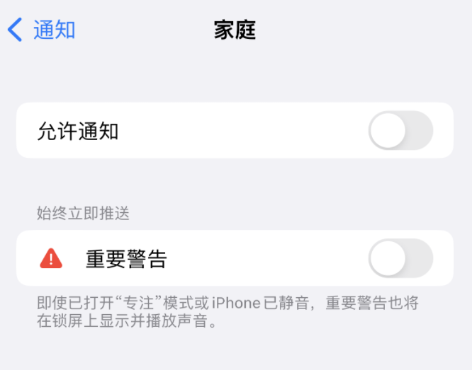 千家镇苹果14维修分享iPhone14系列机型弹出“家庭”警告后卡死如何解决 