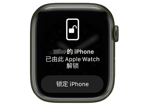 千家镇苹果手机维修分享用 AppleWatch 解锁配备面容 ID 的 iPhone方法 